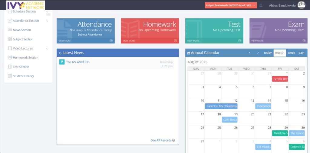 LMS Dashboard